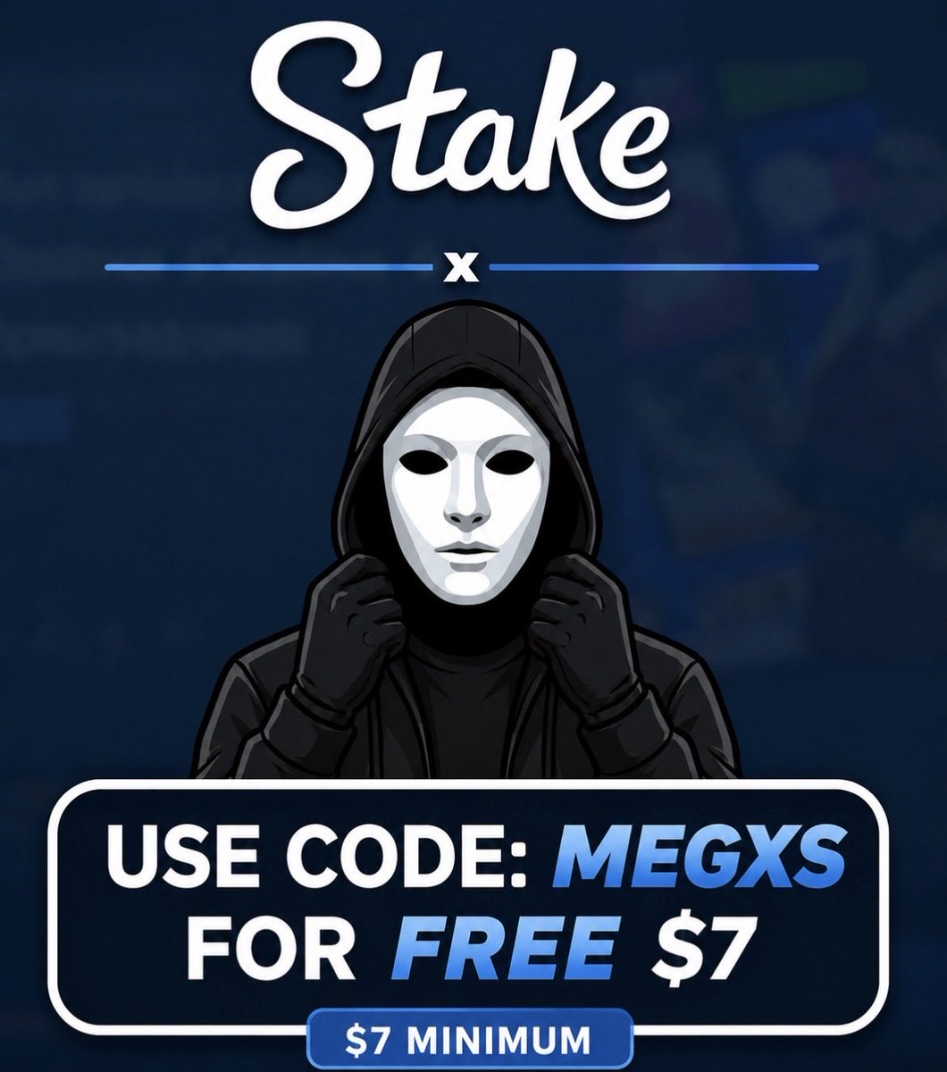megxs369's tweet photo. 🎭 New to Stake?

Use promo code MEGXS and get FREE $7 after your first deposit.

💰 $7 minimum 

https://t.co/rUb0YMamOT

Sign up now and don’t miss out!

#Stake #StakeCasino #PromoCode #CryptoCasino #Casino #Bonus #FreeBonus #Gambling #Crypto  #ETH #CasinoBunny #megxs #btc https://t.co/scLotCvxoR