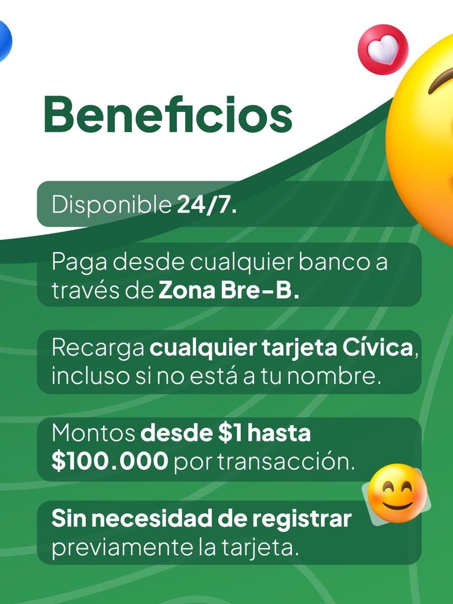 metrodemedellin's tweet photo. 📲💳 ¡Recargar tu tarjeta Cívica ahora es más fácil!

Ya puedes hacerlo por WhatsApp, de forma rápida, segura y disponible las 24/7. ✅

Conoce cómo funciona ⬇️ https://t.co/6qwEIfIkeV
