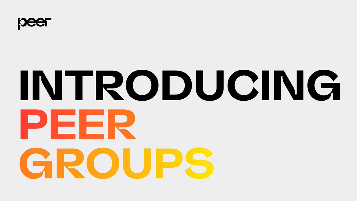 peerxyz's tweet photo. Peer Tiers are now Peer Groups.

Depositors now opt in to offering liquidity to the groups they trust.

These are proven volume traders, verified merchant partners, and top liquidity providers. https://t.co/zjLUHwUDHr