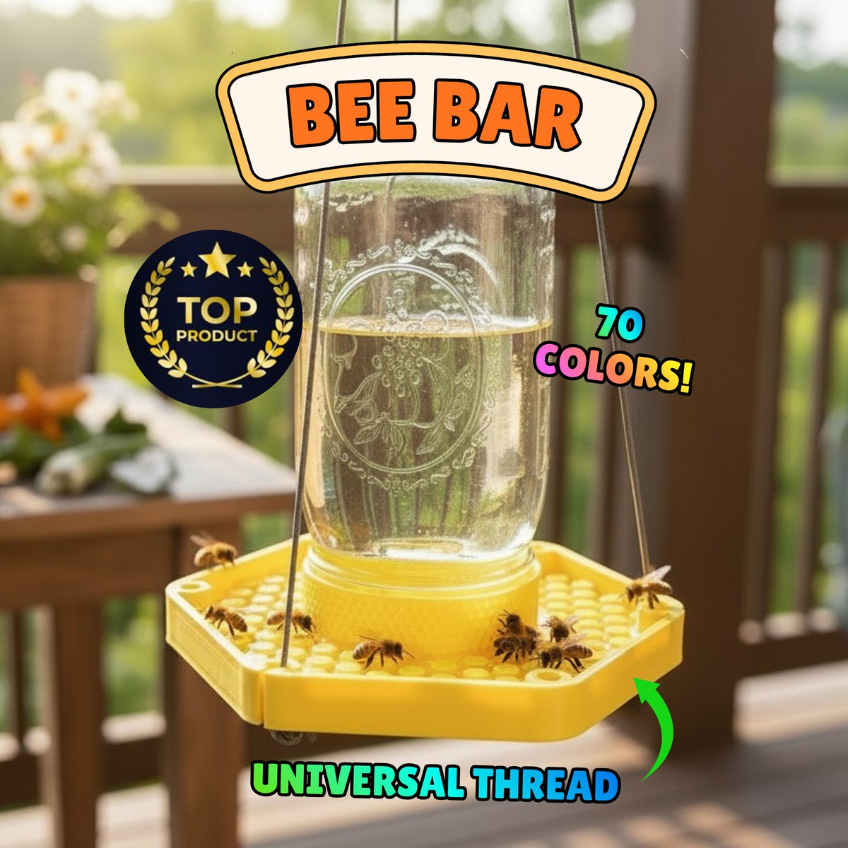 newsparklabs's tweet photo. Your bees didn't get the memo that summer is winding down. They still get thirsty! Give them a proper watering hole with the Bee Bar.