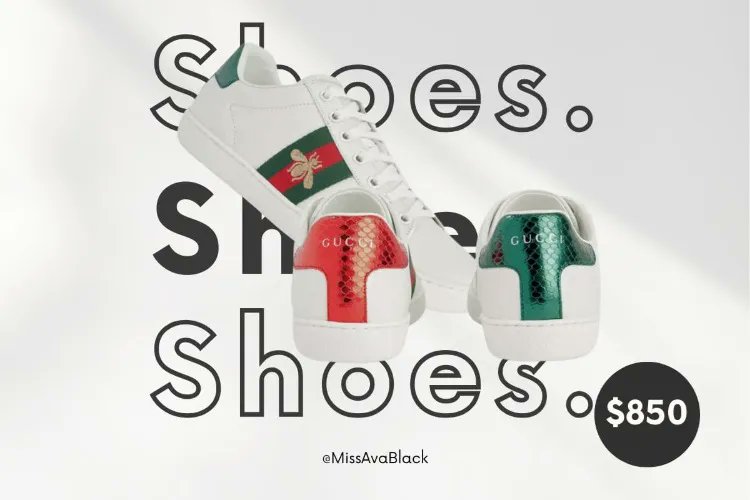 MissAvaBlack's tweet photo. I just received Gucci trainers from Sissy Chrissy via Throne. Thank you! https://t.co/wYKANsHN1R #Wishlist #Throne https://t.co/XA0R0ZfNNj