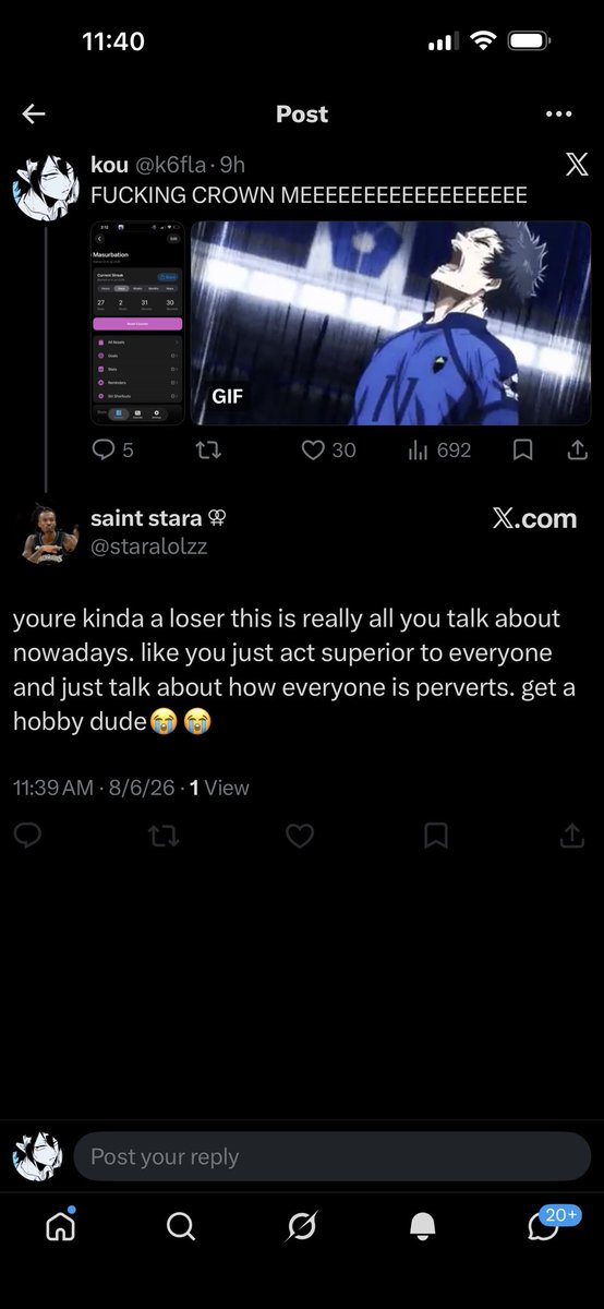k6fla's tweet photo. A nigga can’t be happy about self improvement now? https://t.co/PtMWmJbkbp