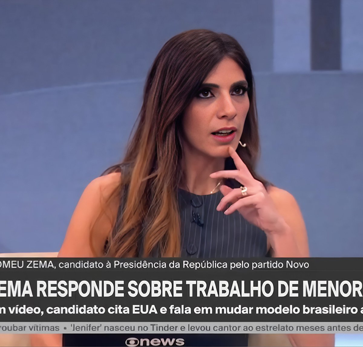 JFreiress_'s tweet photo. Zema: "Sadi eu abri lojas em 470 cidades diferentes"

Andréia Sadi: "Os seus filhos trabalharam em alguma dessas lojas?"

Zema: "Nao!"

Trabalhar com 14 anos só é para o filho dos outros, né Zema? https://t.co/mUXl8Ys08t