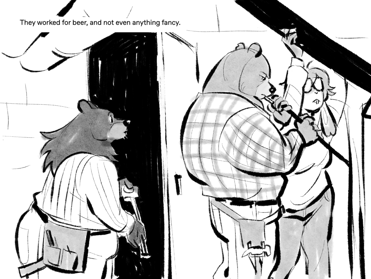 mobietin's tweet photo. redraw of a classic butch photograph https://t.co/puI63MYyDB