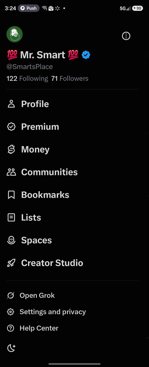 SmartsPlace's tweet photo. @kingofbattlex @Starlink @X @Tesla @XMoney Damn, they gave it to me! I didn't even realize it! Game on! https://t.co/dY3GFyNNHH