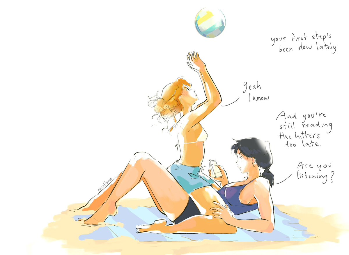 nazalilarts's tweet photo. Beach day 🌊
first time doodling fem #kghn btw 
#kagehina #haikyuu #ハイキュ https://t.co/nBvVuhT9vs