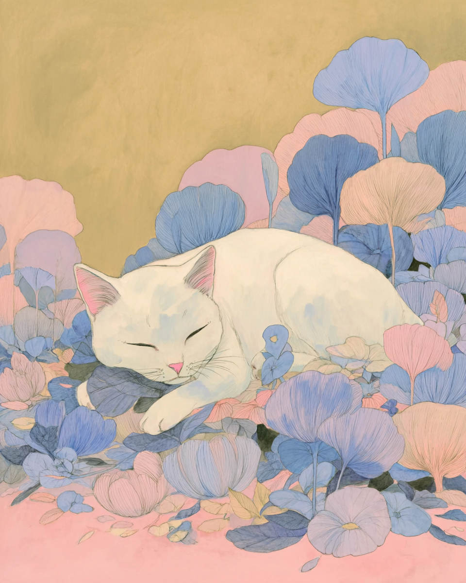 CarolynIott's tweet photo. --sref 170737053
Midjourney 7
Pink and periwinkle palette in a storybook land.
Soft, whimsical aesthetic with an Asian influence.
#sref https://t.co/UGgm7Mhqp5