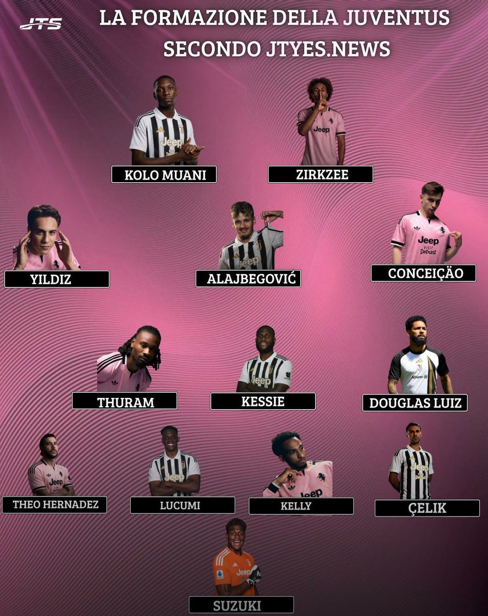 jtyesnews's tweet photo. 👀🔥 Come sarà la formazione della Juventus secondo @jtyesnews ⚪️⚫️ https://t.co/NuXuFMzdOv