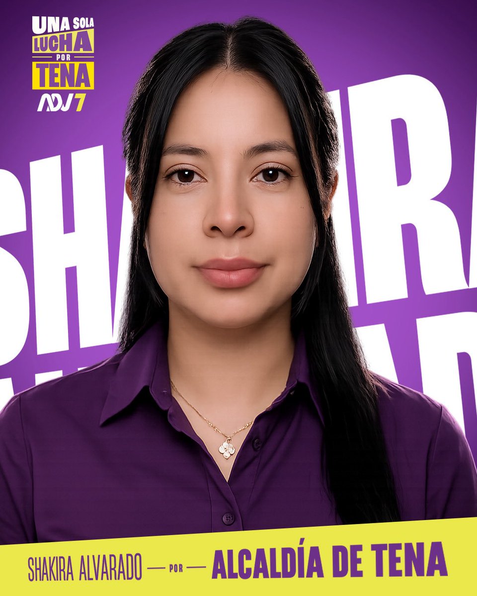 Adnecuadorok's tweet photo. ¡Una sola lucha por Napo! 🧬💜

El desarrollo de nuestra Amazonía debe caminar de la mano con el cuidado de sus comunidades y el respeto por su riqueza natural.

@ANABELENTAPIAV para la Prefectura de Napo y #ShakiraAlvarado para la Alcaldía de Tena representan dos liderazgos comprometidos con una provincia que quiere crecer sin perder su esencia. Es momento de resultados!!!

#ADN7 #UnaSolaLucha #Napo