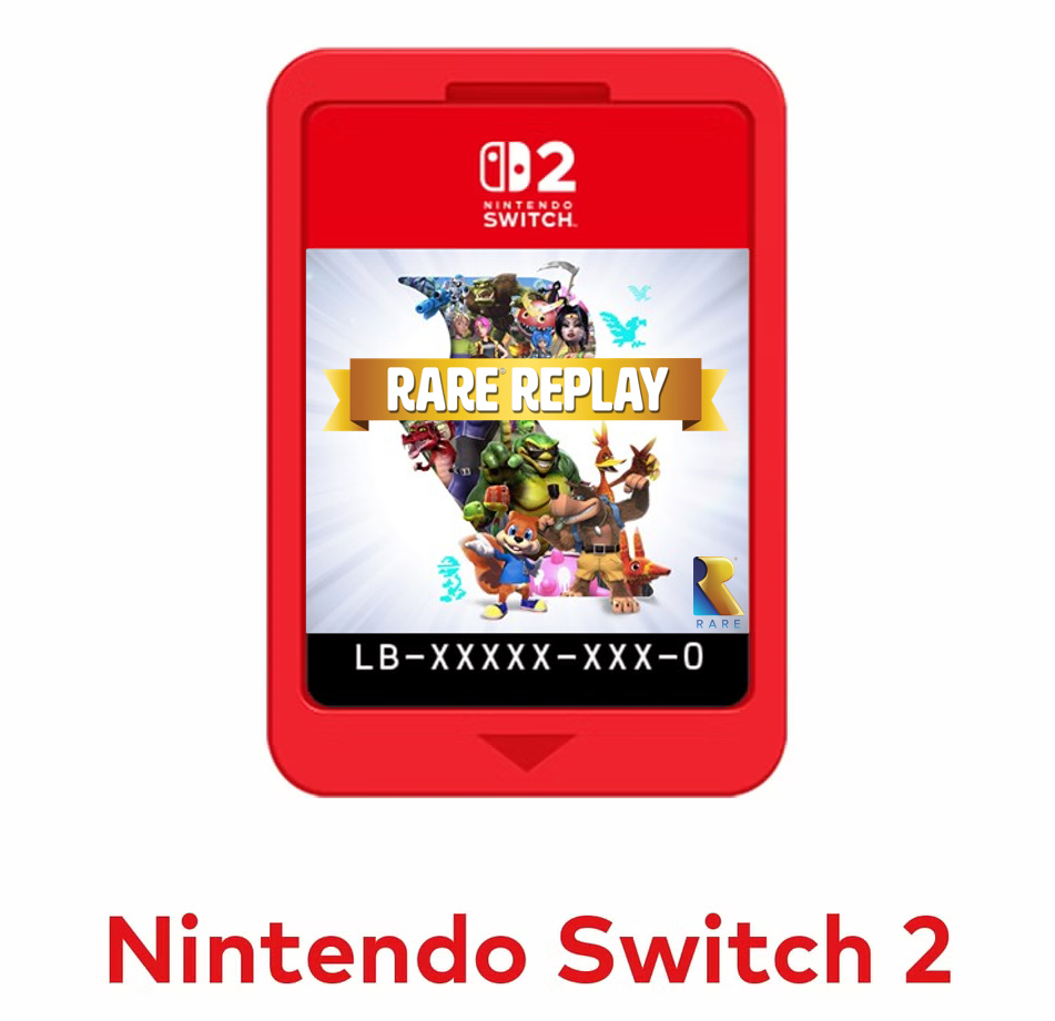 BusierD's tweet photo. @RareLtd @evercaderetro Hey, here's another way to accomplish this feat, put Rare Replay on a Switch 2 cartridge. It will print money, especially if you actually reach out to Nintendo to get the Rare Donkey Kong games on there. https://t.co/1g8GRQAG4i