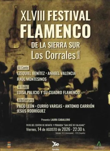 flamencotickets's tweet photo. 14 Aug at 22:30
Festival Flamenco de la Sierra Sur
Colegio San José de Calasanz (Los Corrales, Seville)
https://t.co/5Sa851bO6l
#FlamencoTickets #Seville https://t.co/M7vDBaC1h7