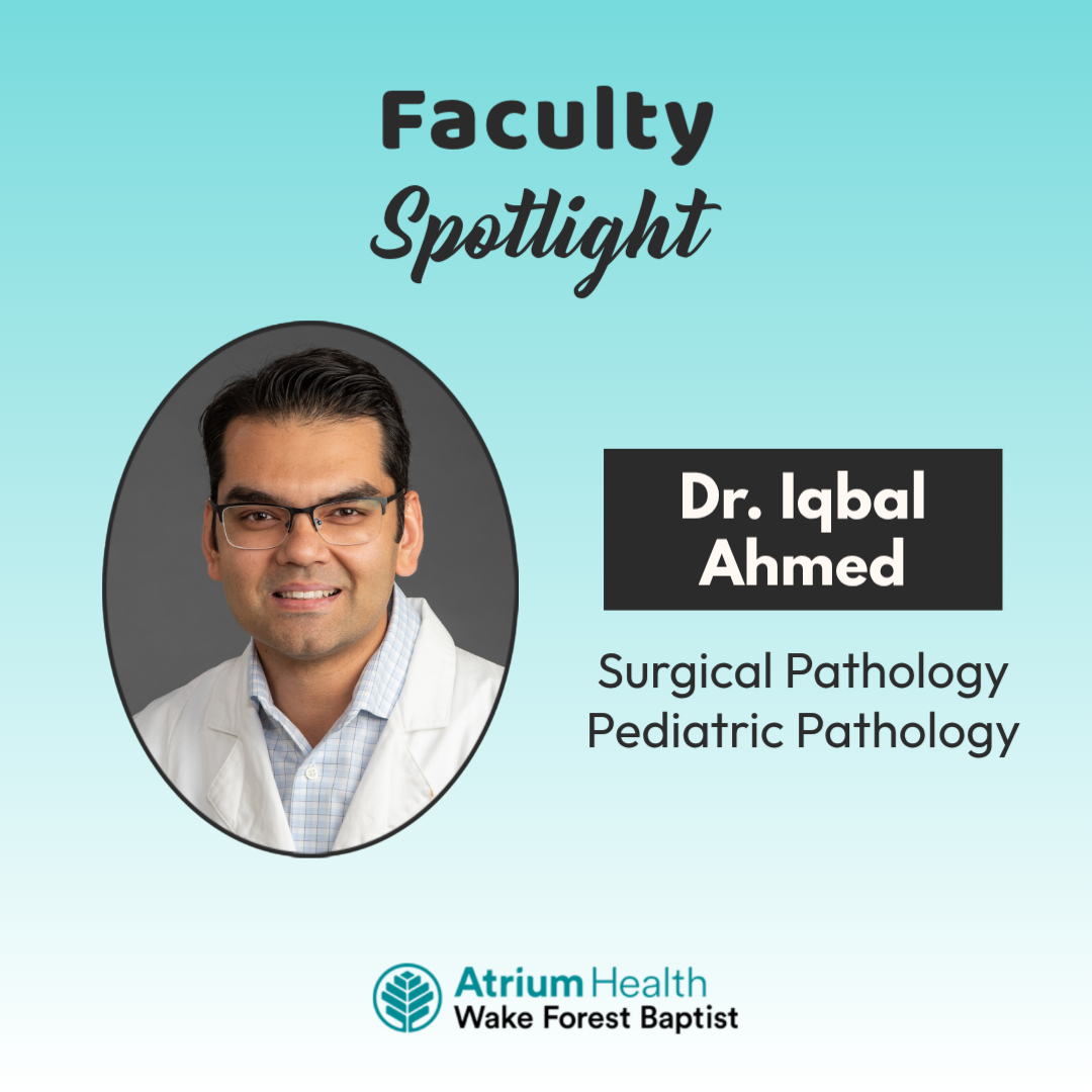 Atrium_WakePath's tweet photo. 🌟 Faculty Spotlight: Dr. Iqbal Ahmed! 🌟

See this Instagram photo by @wakepath https://t.co/aRdRsO3T9L 

#Pathology #WakeForest #AtriumHealth #AdvocateHealth #WFUSOM #FacultySpotlight #NewFaculty https://t.co/lCaKNZad0w