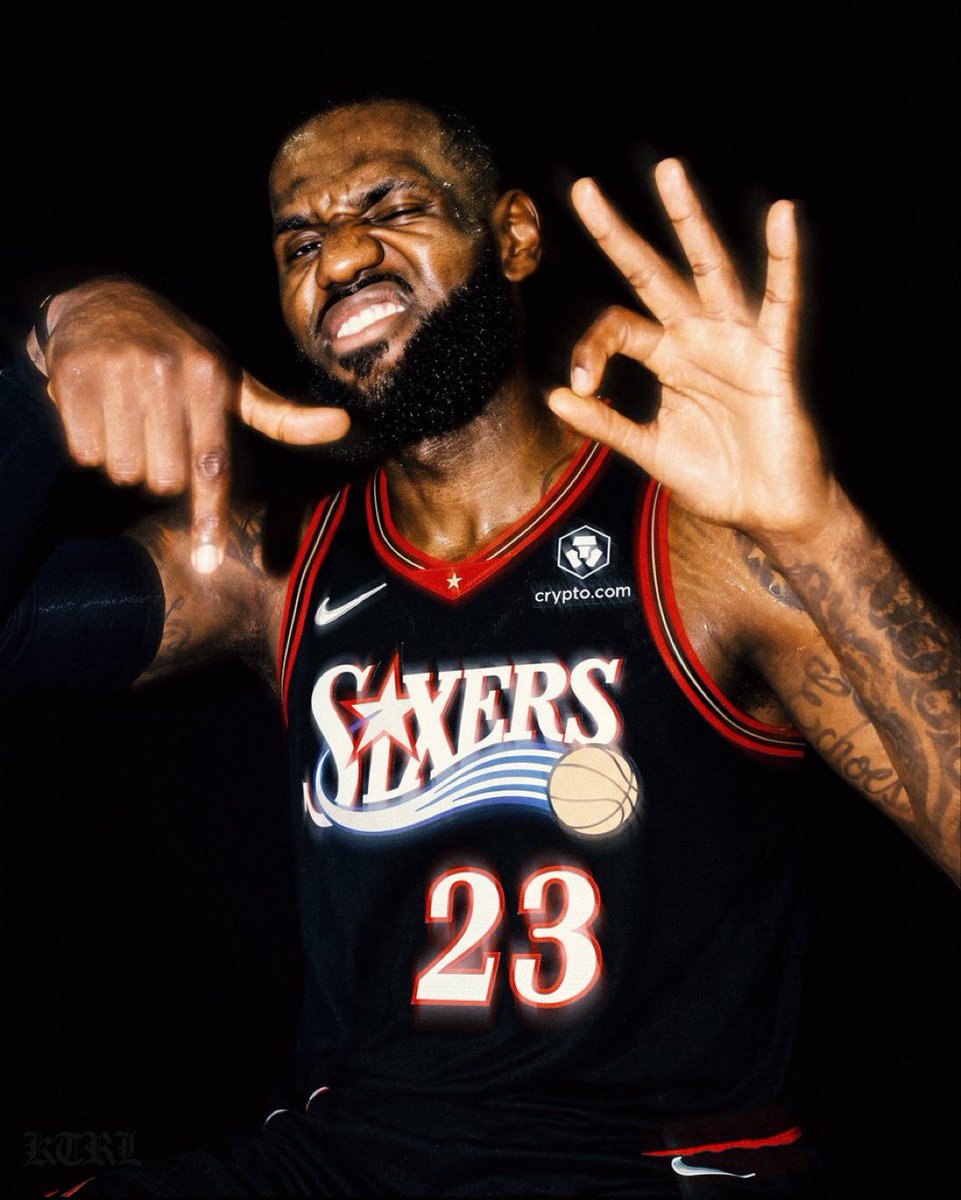 WITNESSKJ's tweet photo. Playoff wins without a teammate being on an All-Star, All-NBA, or All-Defensive Team:

55 — LeBron

43 — MJ, Kobe, Steph, KD combined 

(via NBA Tracker)