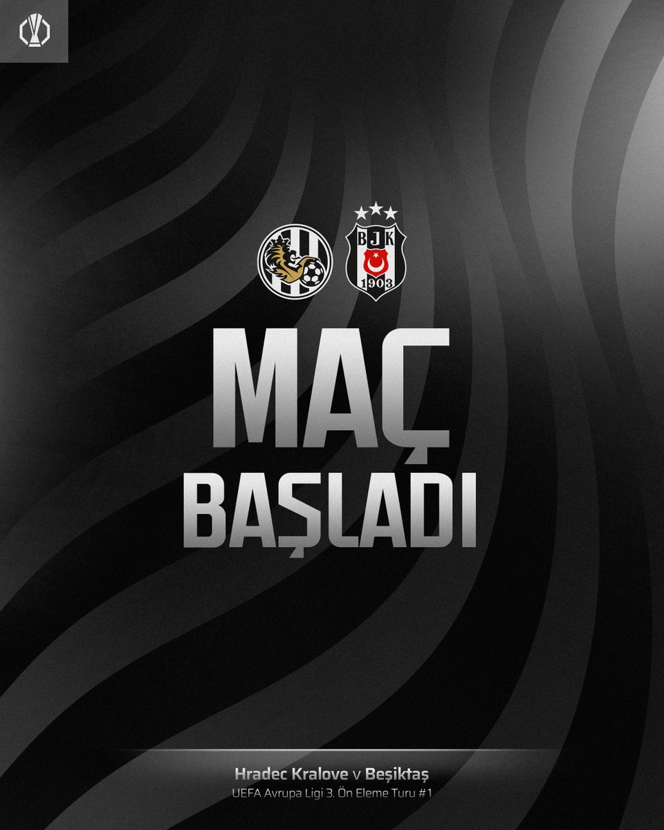 Besiktas's tweet photo. UEFA Avrupa Ligi 3. Ön Eleme Turu ilk maçındayız.

Haydi Kartallar! 🦅 https://t.co/IQykBSAIQE
