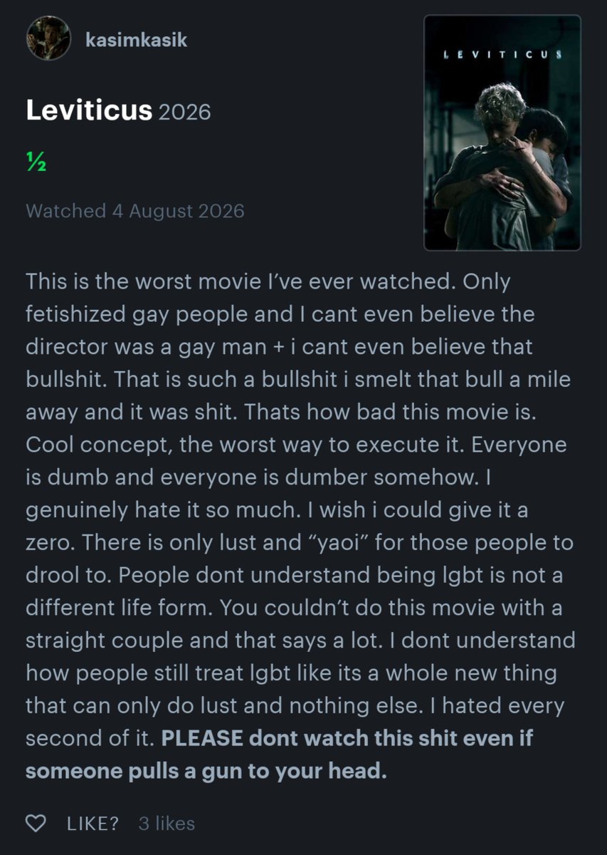 ryanaimhq's tweet photo. "you couldn't do this movie with a straight couple and that says a lot." 

well yes...... https://t.co/zSyBDi01dc