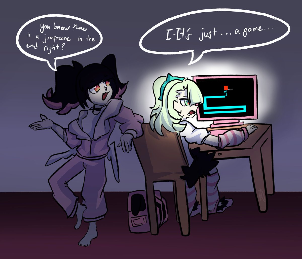 PhantomArtGamer's tweet photo. yeah, Nangong used reverse psychology...

#ZZZ #zzzero #ZenlessZoneZero #AOD #nangong #Sunna #Aria https://t.co/Xuy2vm02Ej