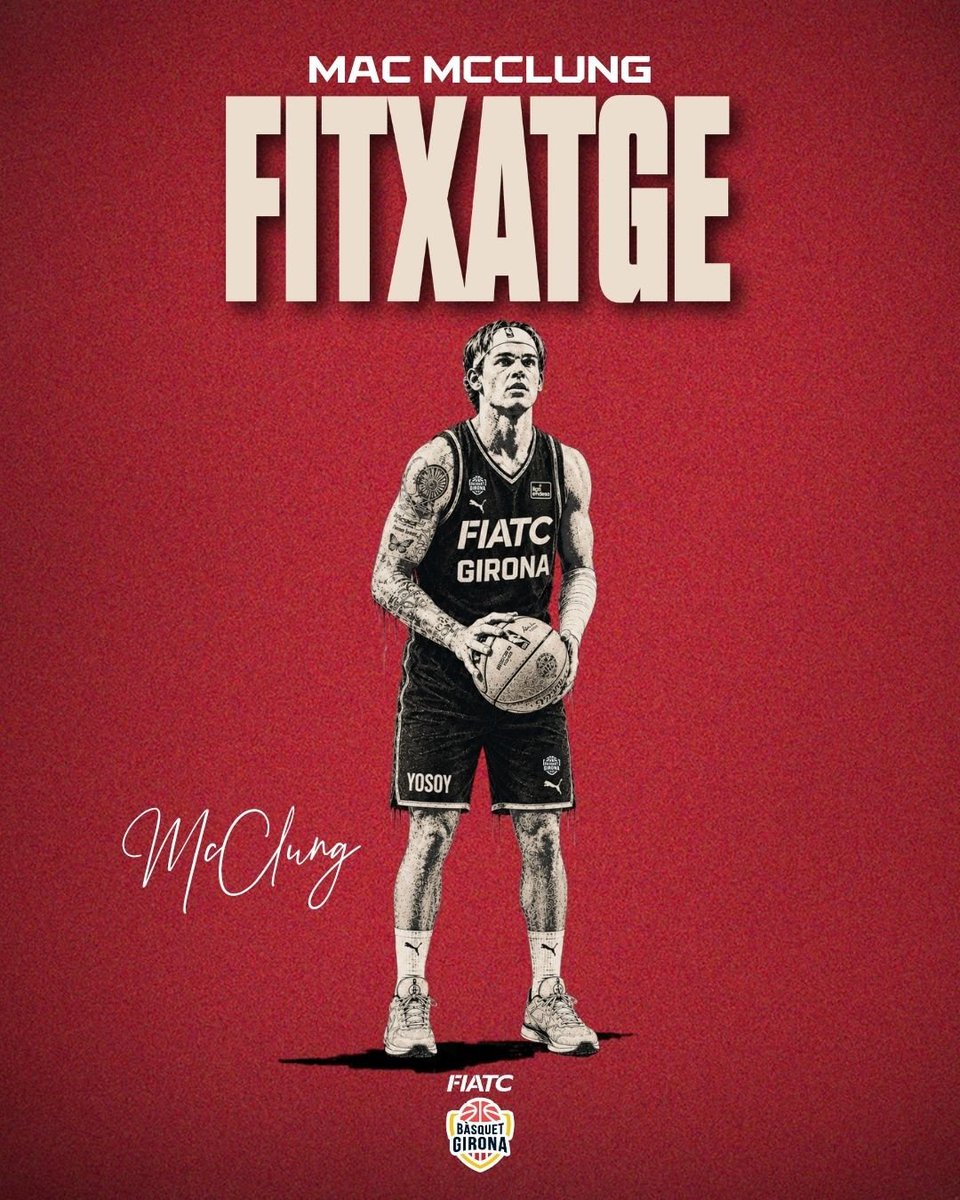 gsole14's tweet photo. OFICIAL. 

MAC MCCLUNG ES NUEVO JUGADOR DE GIRONA. 

29.5 puntos por partido en G-League. Qué fichaje 💣 https://t.co/3RwEfMo91M