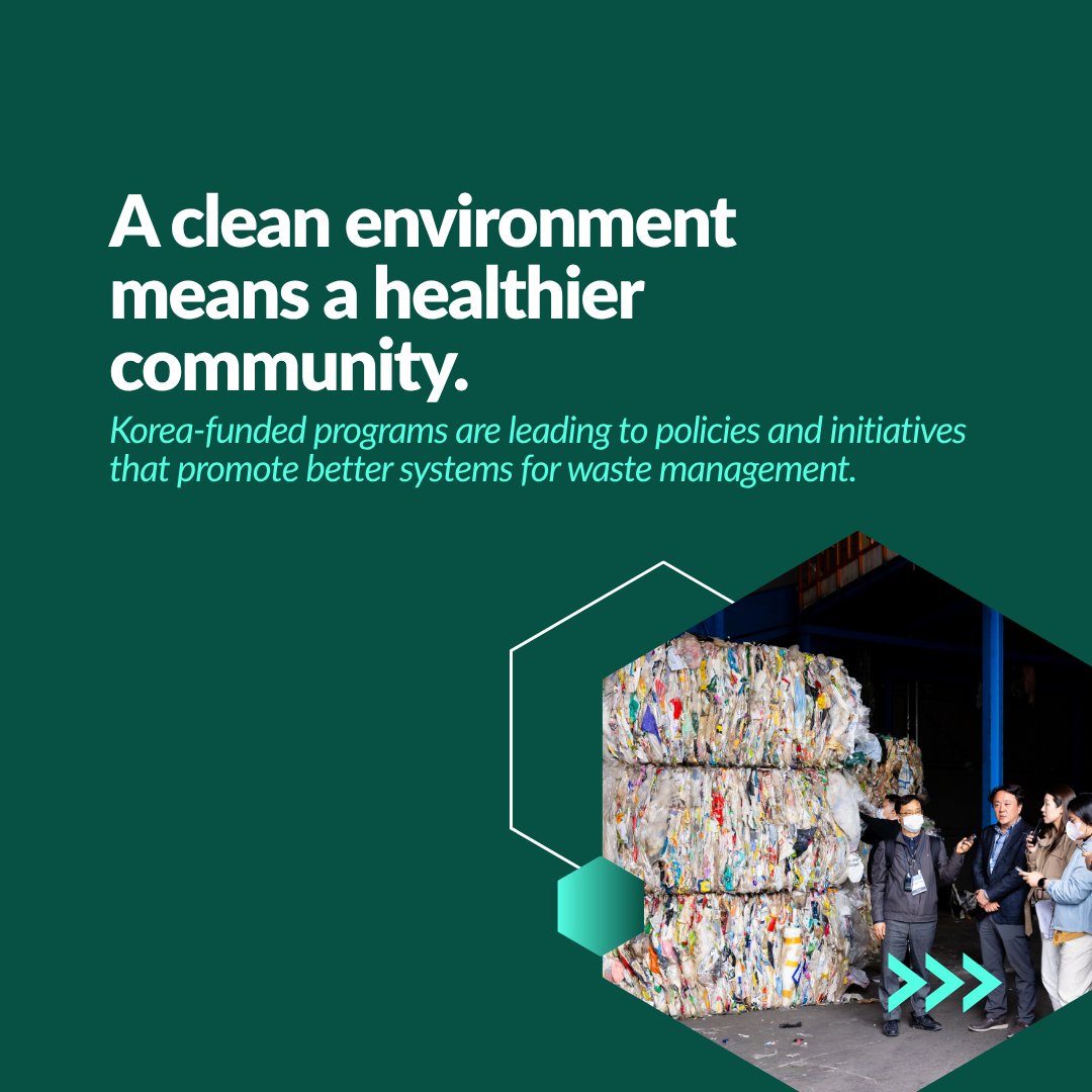 gggi_hq's tweet photo. 🌳Through Korea-funded projects, we are working with partners to strengthen waste management, improve healthcare waste treatment, and support circular economy solutions across #ASEAN, #LaoPDR, #Indonesia, #Thailand, and #Pakistan.
#GGGI #GreenGrowth #Korea https://t.co/hEJAvqzKys