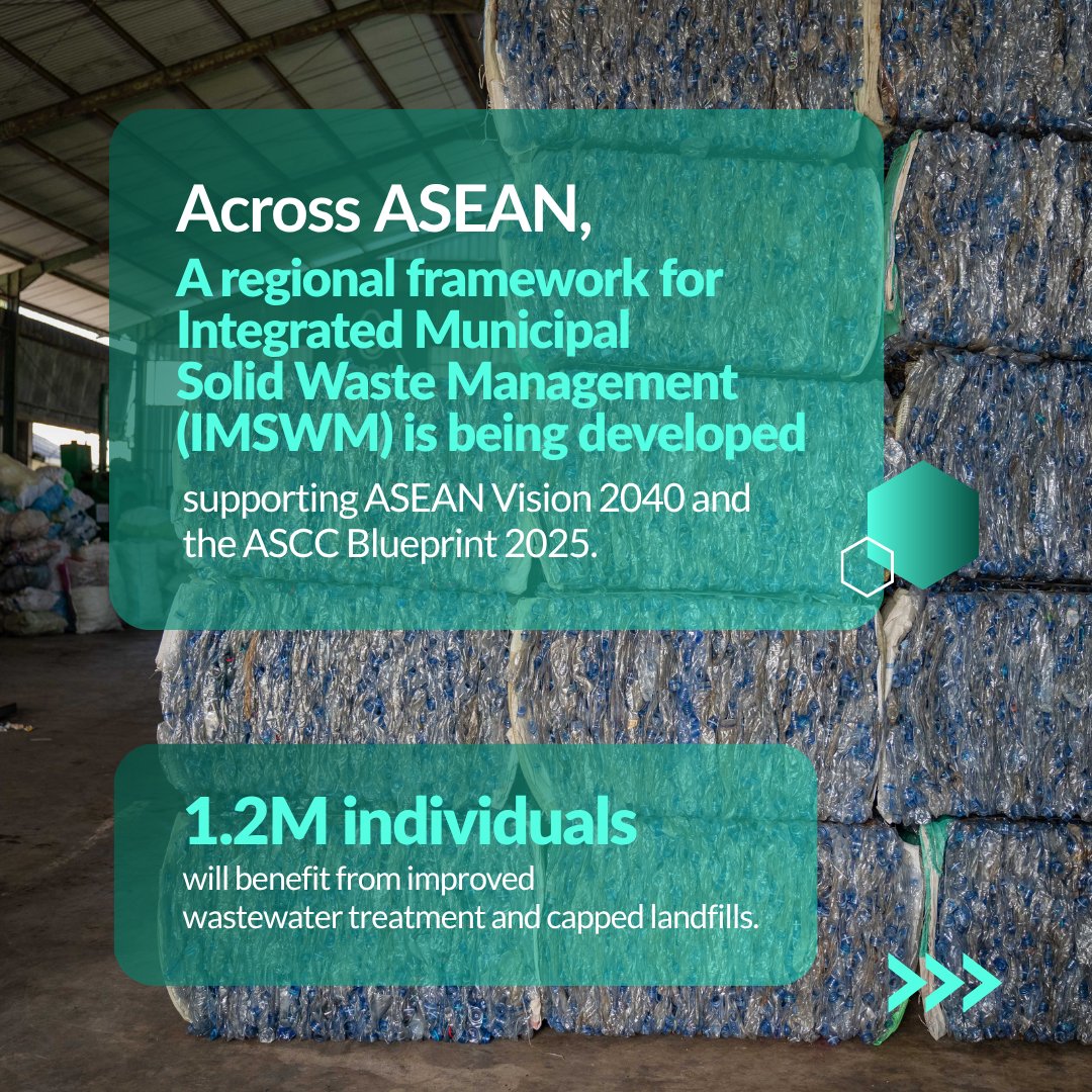 gggi_hq's tweet photo. 🌳Through Korea-funded projects, we are working with partners to strengthen waste management, improve healthcare waste treatment, and support circular economy solutions across #ASEAN, #LaoPDR, #Indonesia, #Thailand, and #Pakistan.
#GGGI #GreenGrowth #Korea https://t.co/hEJAvqzKys