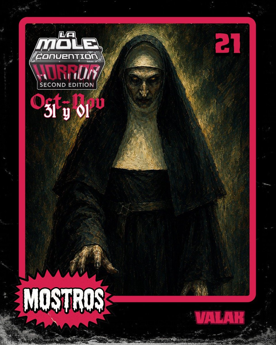 lamolemx's tweet photo. 🌙 Sin duda uno de los #mostros más impactantes de años recientes. ¿También eres fan de la saga de #ElConjuro?
#Valak #LaMoleHorrorEdition2 https://t.co/FvzZoGxjxa