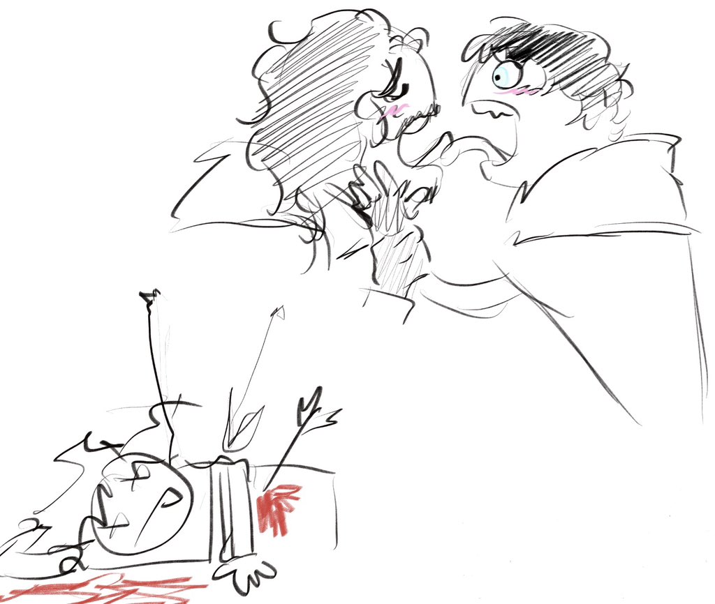 lokenek__'s tweet photo. My bf made me draw Ramsay x Jon so I thought I’d post it here 😭😭✌️ https://t.co/irMn6oNjHL