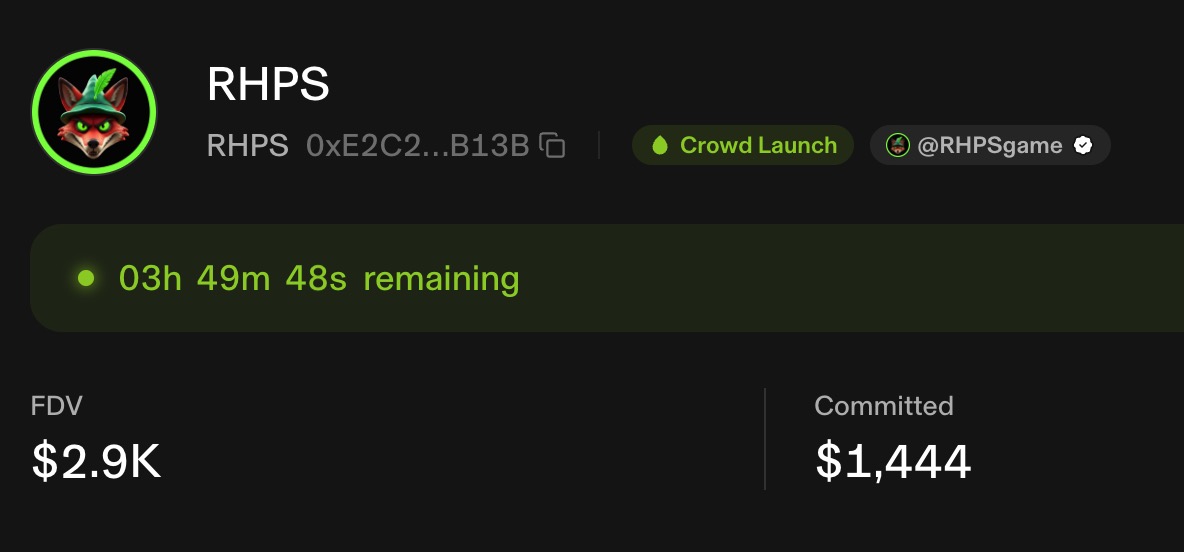 RHPSgame's tweet photo. $RHPS crowd launched on @TradePools 

In 4 hours, the token will be come tradable and the game will become playable.

https://t.co/tJz3TBOkHJ https://t.co/mMwQf06HaJ