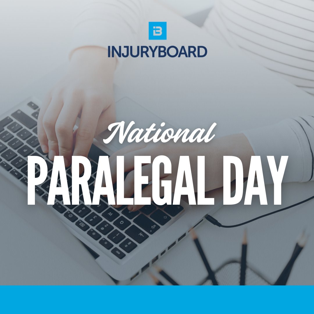 injuryboard's tweet photo. Today, we’re celebrating the incredible paralegals who are the backbone of so many successful cases and law firms. 💙

To all of the dedicated paralegals across the Injury Board network—thank you for your hard work, attention to detail, compassion, and unwavering commitment to serving clients. Your support makes a lasting impact every single day.

Happy National Paralegal Day! We appreciate all that you do. 👏

#NationalParalegalDay #ParalegalAppreciation #InjuryBoard #LegalProfession #LegalCommunity