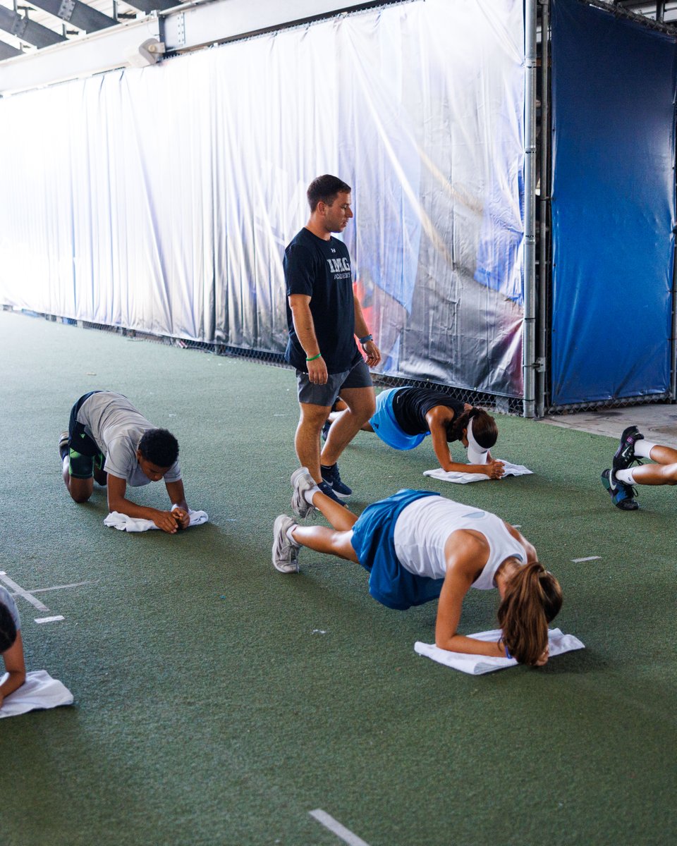IMGABasketball's tweet photo. IMG Academy Basketball Campers in the Athlete Assessment &amp; Injury Prevention Specialization work with the on campus sports physical therapists from Johns Hopkins All Children's Hospital to improve movement, build strength, and reduce injury risk.

🔗 https://t.co/5wAvlbljXe https://t.co/s2TrElsvEn