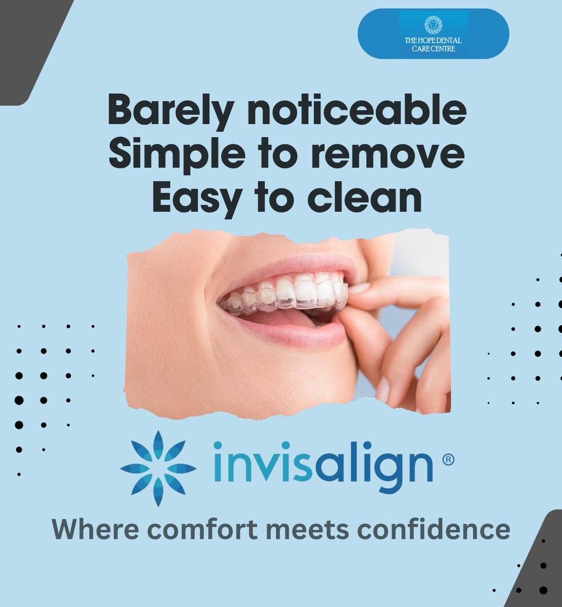 HopeKanata's tweet photo. Dreaming of a new smile? We can help you achieve straighter teeth and greater confidence with a subtle, effective approach. Visit us to sculpt your perfect smile with Invisalign.
.
.
.
https://t.co/jBkwlKrYhP
343-803-6333
500 Hazeldean Rd Suite 107, Kanata, ON K2L 2B5 https://t.co/YEYb7y43Sm