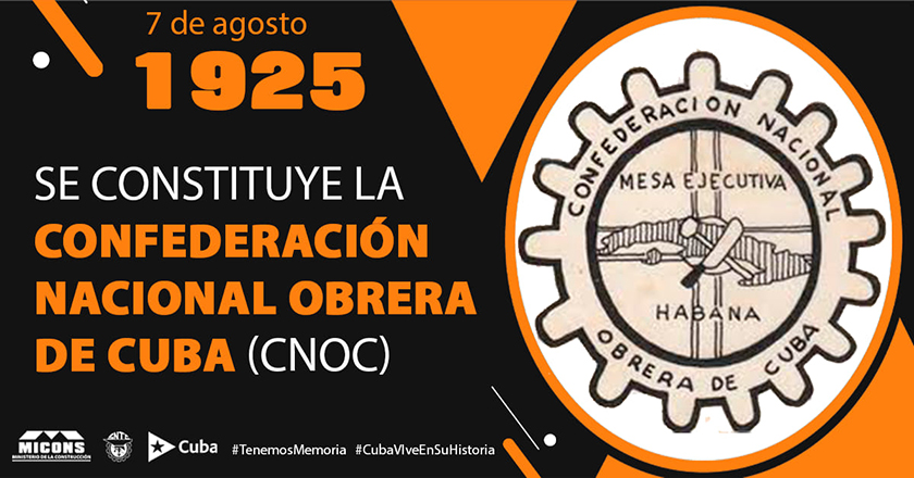 universidad_uci's tweet photo. 📌 #UnDíaComoHoy en 1925, se fundó en #LaHabana la Confederación Nacional de Obreros de Cuba (#CNOC).
✊ Referente del movimiento sindical, fue voz de la clase trabajadora frente al régimen de Machado y protagonista de la histórica huelga de 1933. 
#TenemosMemoria @CubaMES https://t.co/fr6j0Y60xq