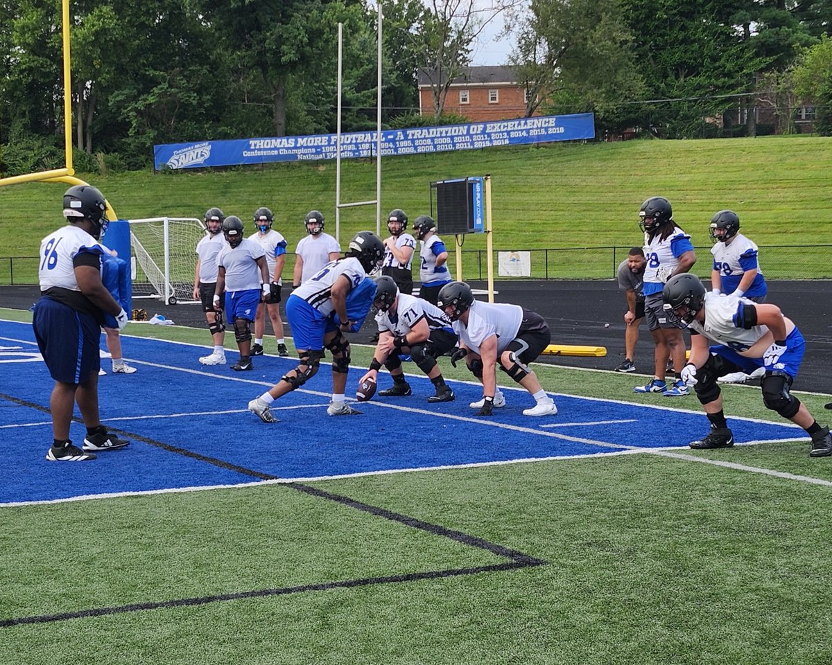 tmusaints's tweet photo. Football is back on campus! 🏈 Here are some shots from earlier today as the Saints prepare for the upcoming season.📷
#LetsGoSaints https://t.co/eSQeUgbbaW