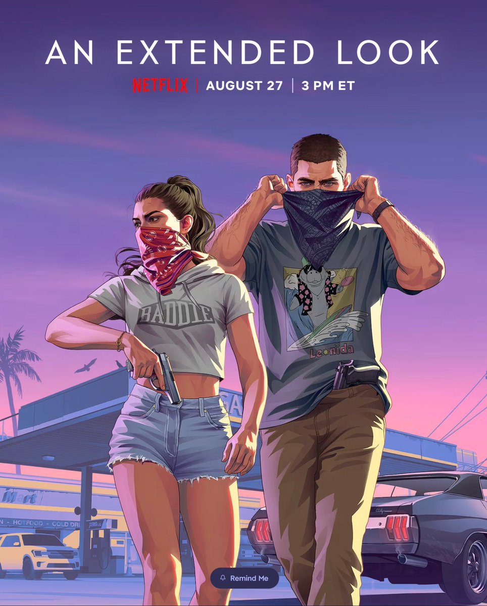 GTAVI_Countdown's tweet photo. In 2012, Rockstar partnered with the biggest gaming magazine at the time, Game Informer for the first GTA 5 preview.

In 2026, Rockstar partnered with the biggest streaming platform today, Netflix for the first extended look at GTA 6.

It’s incredible to see how far the series has come, fulfilling Sam Houser’s vision that gaming is an essential part of pop culture.