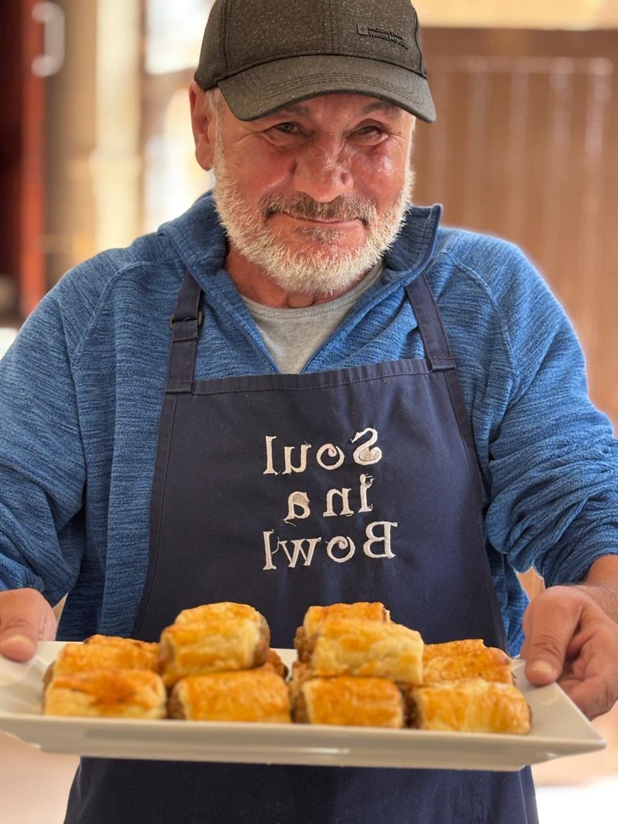 soul_chester's tweet photo. Afternoon tea for 7 was the brief for today’s empowering Soul in  a Bowl session
Dave’s Coronation Chicken Sandwiches, Pav‘s sausage rolls, Barry‘s Quiche, Nick’s Scotch Eggs, Donna’s Tuna vol-au-vents, Tommy’s Scones, Donna‘s Mini Victoria Sponges &amp; Mark‘s Raspberry Pavlovas. https://t.co/kImEvK7myS