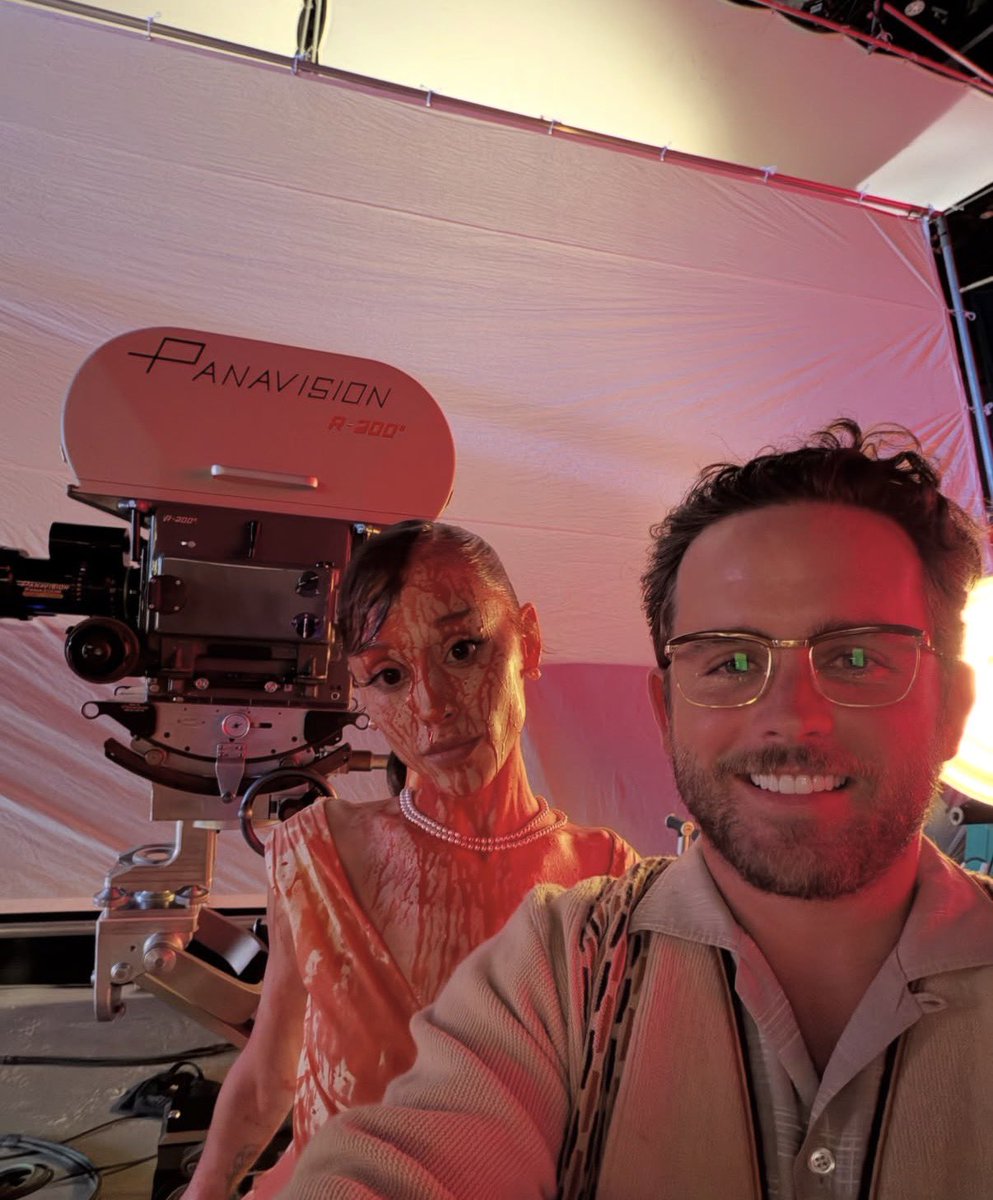 TeamArianaHQ's tweet photo. Ariana Grande on the set of the music video for ‘petal’ ꕤ https://t.co/T8RN1CA1D6
