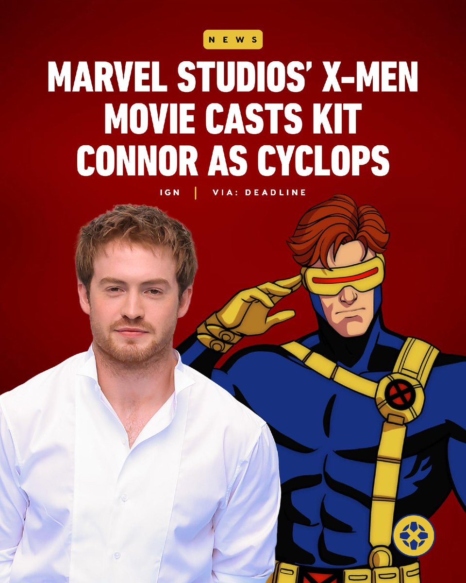 IGN's tweet photo. Marvel Studios has tapped Kit Connor to play Scott Summers, AKA Cyclops, in its upcoming X-Men movie helmed by Thunderbolts director Jake Schreier and also starring Samara Weaving as Emma Frost. https://t.co/oeFoCEpFSL https://t.co/wj5m24Qa1k
