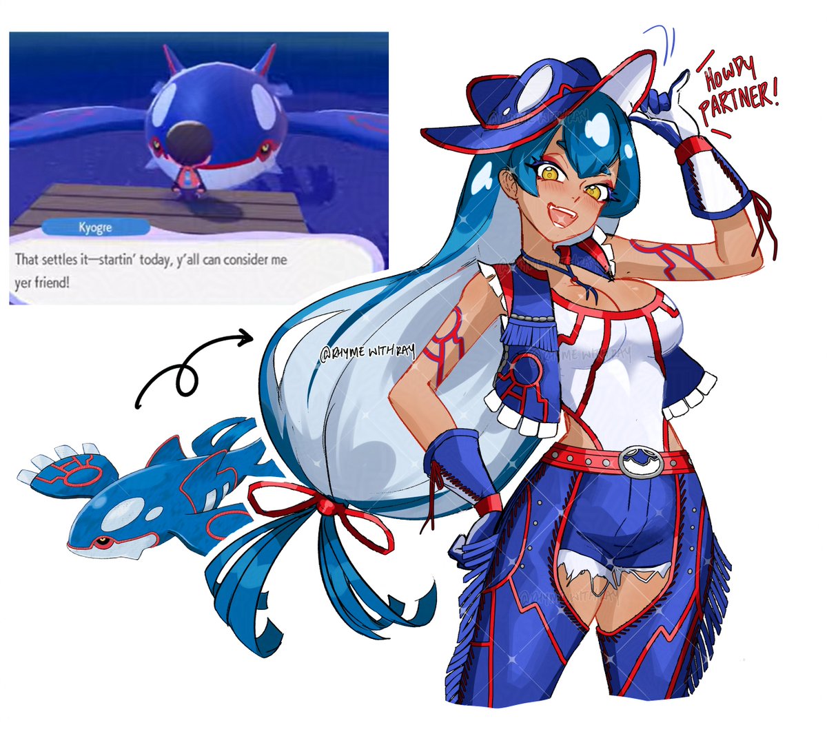 RhymeWithRay's tweet photo. Bubbly basin has got me into Pokopia again so here's some of my Pokopia gijinka girls! 👉👈 https://t.co/WIuRPDgtBJ