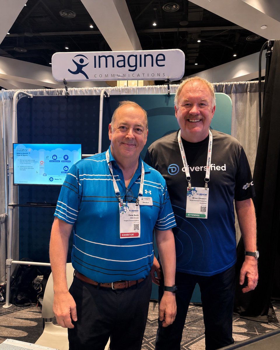 Imagine_Comms's tweet photo. 📸 A few snaps from a busy day at the Texas Association of Broadcasters conference! Great conversations with broadcast engineering students, customers, and partners like Brad Gleason from @DiversifiedUS about the future of media technology. 

#TAB2026 #BroadcastTechnology https://t.co/wYP3LwOKL3