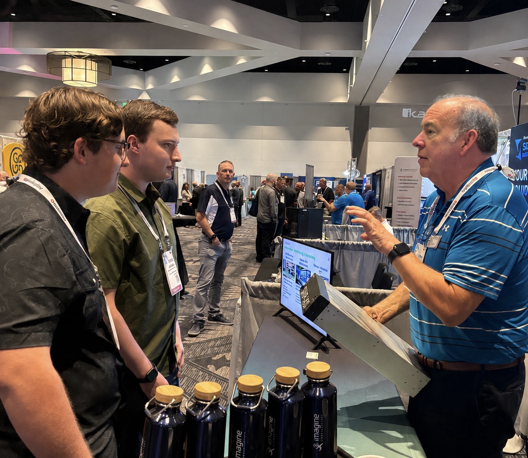 Imagine_Comms's tweet photo. 📸 A few snaps from a busy day at the Texas Association of Broadcasters conference! Great conversations with broadcast engineering students, customers, and partners like Brad Gleason from @DiversifiedUS about the future of media technology. 

#TAB2026 #BroadcastTechnology https://t.co/wYP3LwOKL3