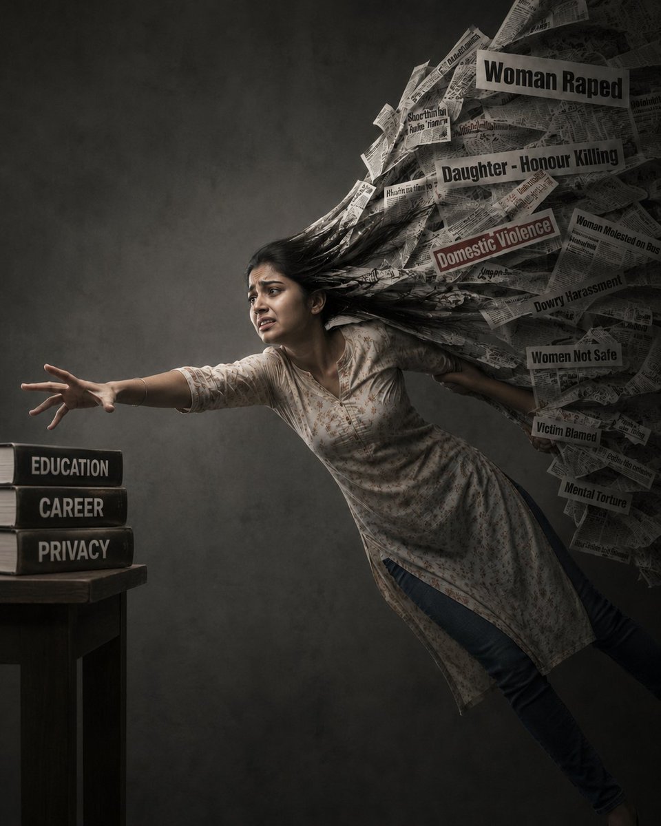 MohanRaaju99's tweet photo. Freedom in textbooks. Struggles in reality.

Learning AI image generation with ChatGPT—one concept at a time. 
Exploring how prompts, symbolism, and composition can transform an idea into a meaningful visual story.
@CSEPlanB @phimaanshu 

#GenAI #AIImages #Visualstorytelling https://t.co/61dOn3C45S