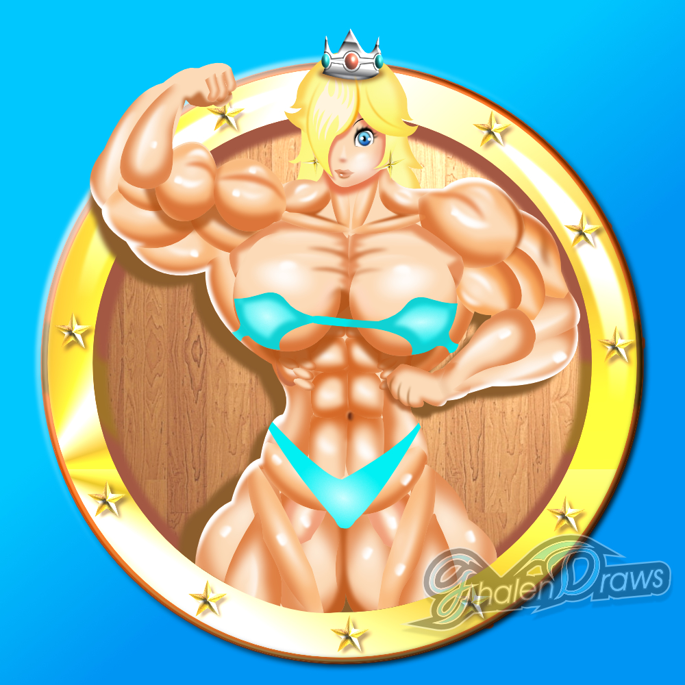 GhalenDraws's tweet photo. This is my favorite of the three princess fanarts ❤️. There is still room for improvement but a huge improvement over the version from a few years ago.

#musclegirl #mario #muscleMommy https://t.co/AuoAgivlNO