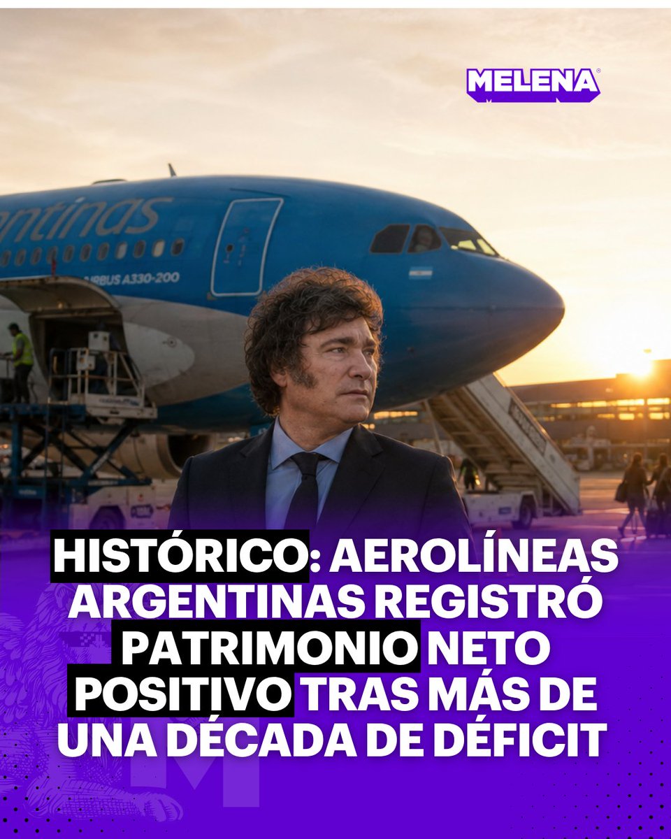 melenaTW's tweet photo. ✈️El reporte confirmó una ganancia neta de $238.000 millones y un superávit operativo de USD 120,7 millones, representando el segundo año consecutivo con números positivos desde su estatización. https://t.co/tfhFQBcZ9c