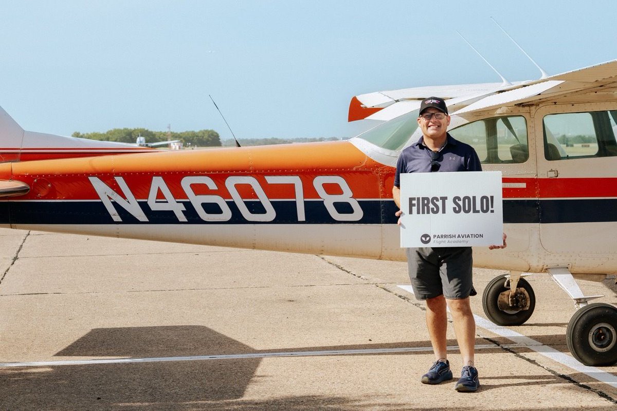 FlightParrish's tweet photo. Congratulations to Korey on an incredible first solo! Here's to many more milestones ahead! ✈️
-
#FirstSolo #SoloFlight #PilotTraining #StudentPilot #FuturePilot #AviationSchool #LearnToFly #ParrishAviation #AviationJourney #PilotLife #FlySafe https://t.co/g8XVmUjrvP