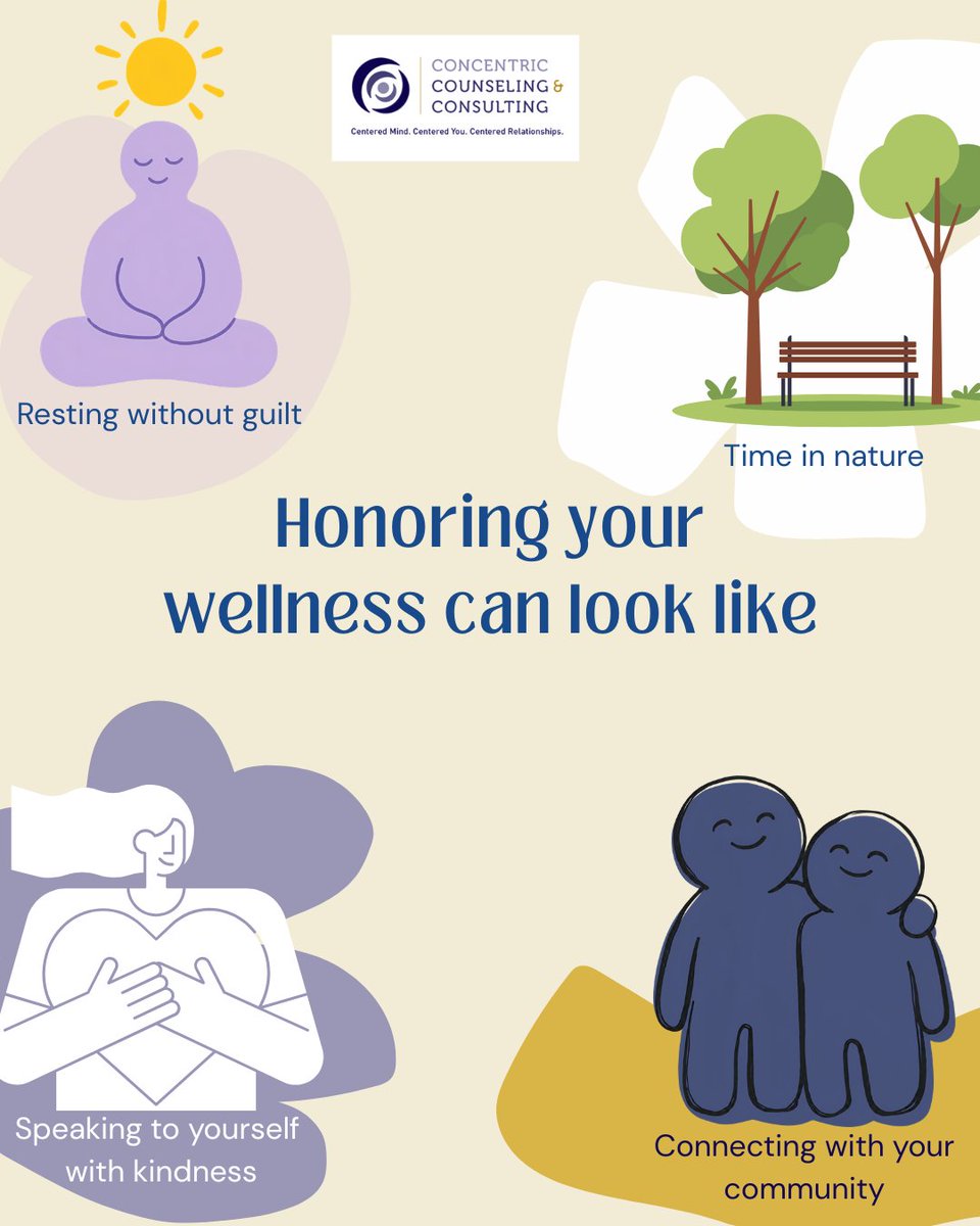 Larson_CCC's tweet photo. Happy National Wellness Month! Prioritizing our wellness can take shape in a number of ways. Wellness doesn't have to look like doing more. It's about making space for what helps you feel grounded, recharged, and reconnected to yourself. https://t.co/vZzibxiqWh