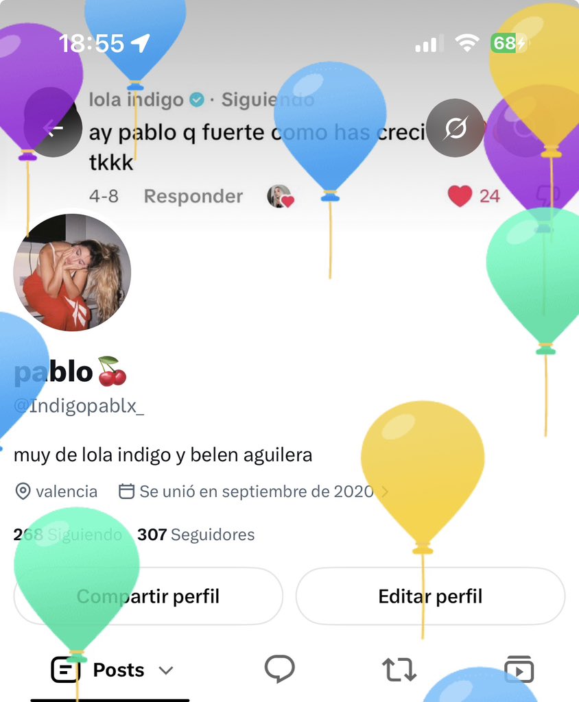 Indigopablx_'s tweet photo. tengo globitoooss🎂 https://t.co/1X4g7zwc8q