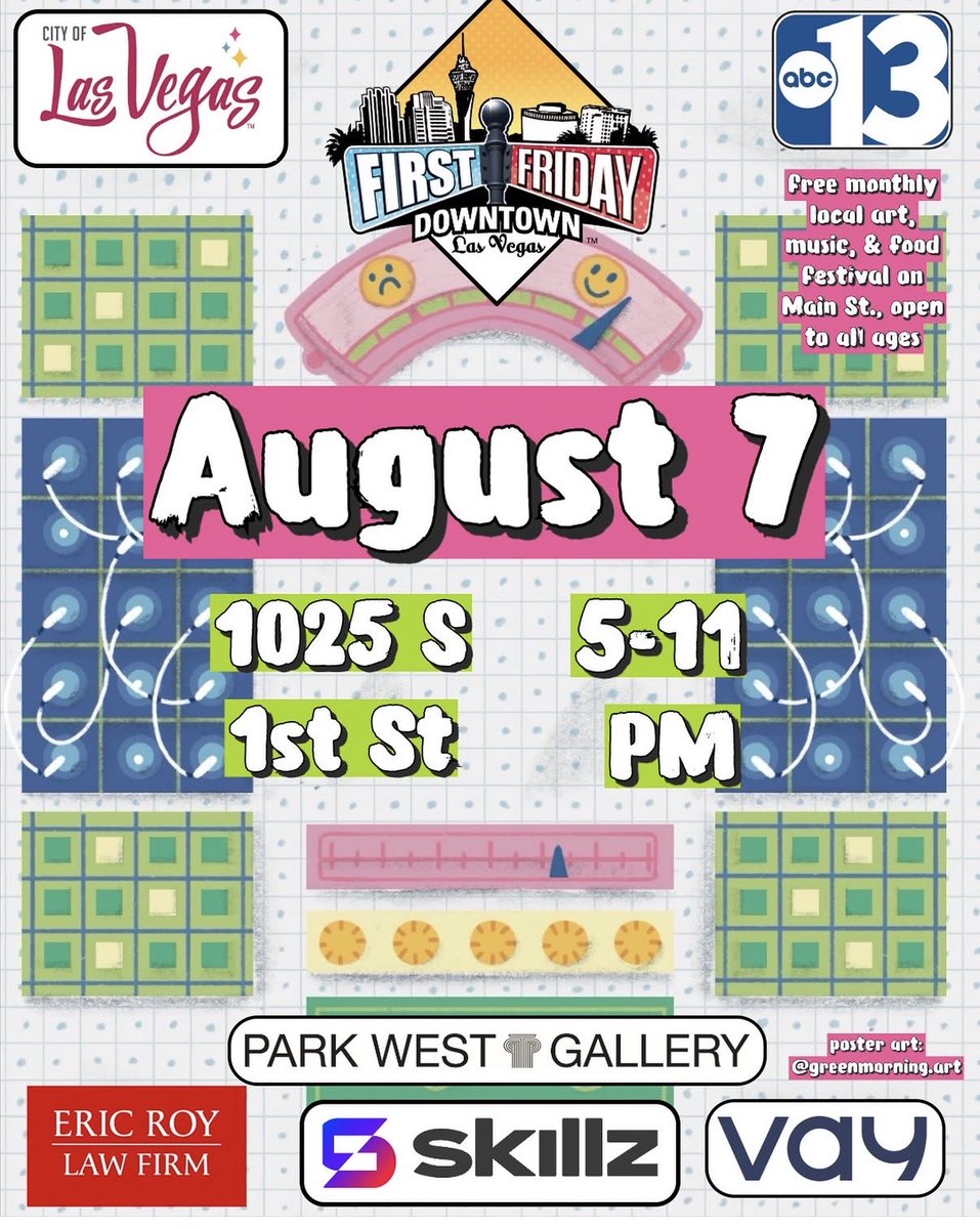 DTLVAlliance's tweet photo. 🥳The time has come to celebrate another night of local art, music, food, and culture at @FirstFridaylv! #DTLV #DTVAlliance #FirstFridayLV https://t.co/dEAJzxNAms