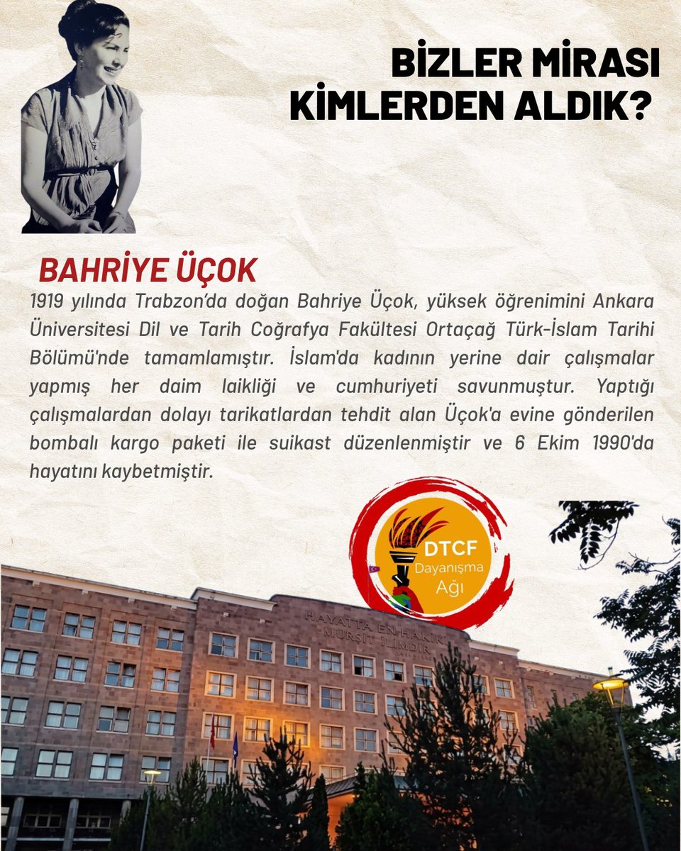 dtcfdayanismaa's tweet photo. Dil ve Tarih-Coğrafya Fakültesi’ni beraber tanıyalım! 

Dil Tarihli olmak ne demek? 
Dil Tarih’in ilerici ve aydınlık mirasını kimlerden devraldık? 

Fakültemize dair sormak istedikleriniz için bizimle iletişime geçebilirsiniz. 

#dtcf #AnkaraÜniversitesi #yks #tercih https://t.co/nmby7d2116