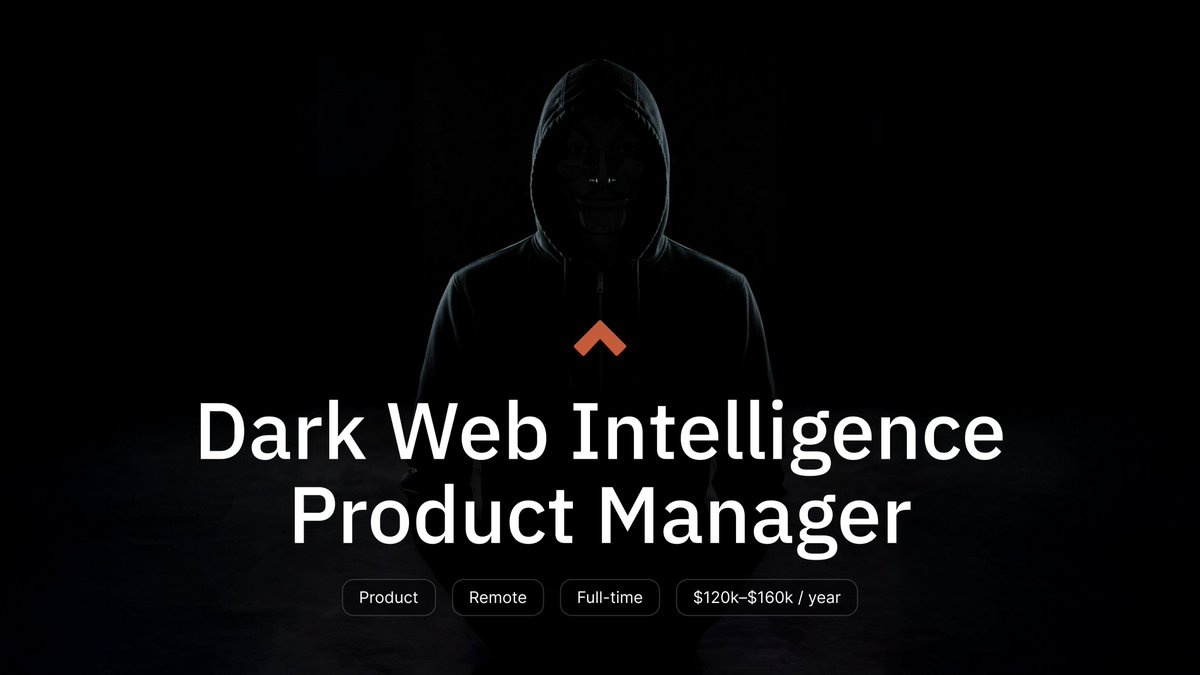 EncrataAPI's tweet photo. In Nov 2026, Encrata will launch a suite of dark web lookup products.

Detailed job description: https://t.co/UJCJOZIqCt

^^^

These products will help businesses with multiple use cases:

→  Find leaked API keys on onion sites, private Telegram channels, private signal groups, shadow marketplaces, et al. 

→  Financial institutions can find leaked credit card numbers and stolen ID documents

→  Banks can flag transactions linked to criminal marketplaces

→  Law firms can trace hidden assets 

→  Enterprises can detect data being stolen before vendors report the incident 

^^^

What we're looking for in candidates:

+ Thinks like an investigator and can turn a chaotic data swamp into clear product strategy

+ 0 to 1 builder who does not need an inherited playbook

+ Obsessed with data hygiene and data visualization

+ Can communicate equally well with the OSINT community, engineers, AI and customers

+ Has a strong ethical compass and understands that being technically possible does not automatically make something a good idea.

++ Brownie point if you know who Tufte is.