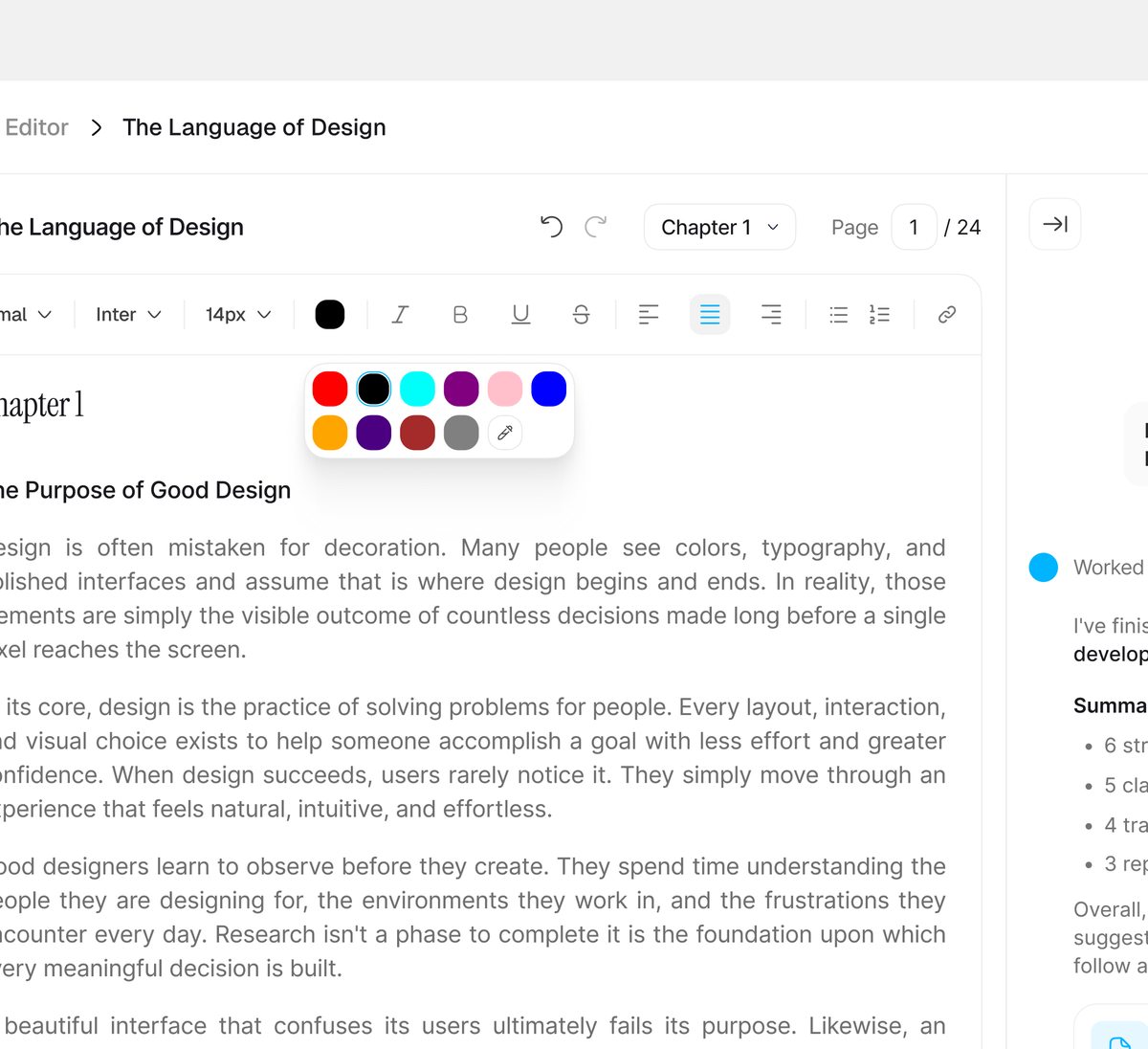 Babayanski_12's tweet photo. Color selector and Font weight dropdown https://t.co/vQZrQnEVXX