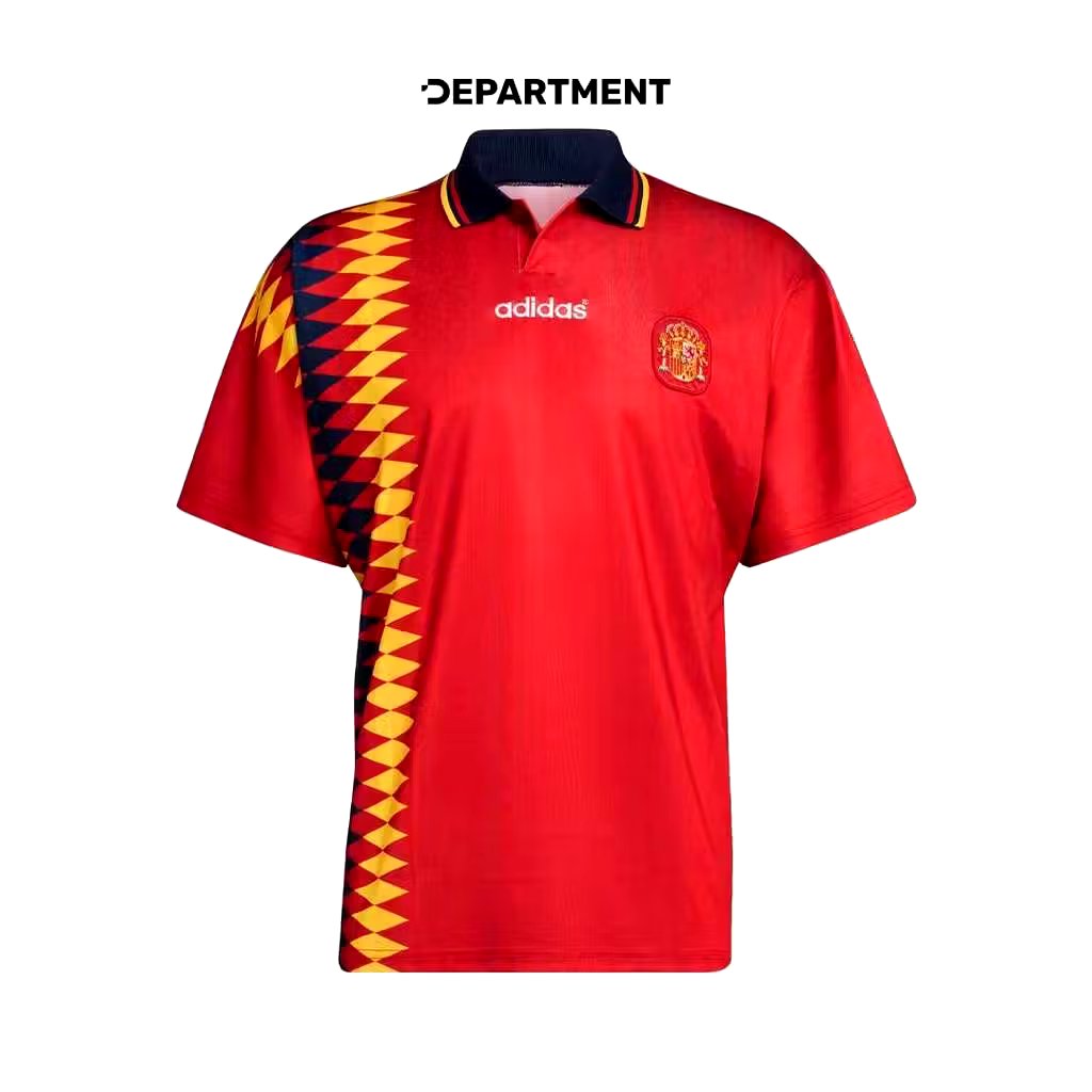 clasarv's tweet photo. ADIDAS Jersey Bola Pria SPAIN 1994 HOME JN3707 ORIGINAL‼️🇪🇸

Jersey Spanyol lagi bro, ayo dilihat dulu..
Dijamin original 👍🏻

#jersey #jersey4sale #spain #adidas #timnas #zonauang #payday #sale https://t.co/3dKC3KgMLD