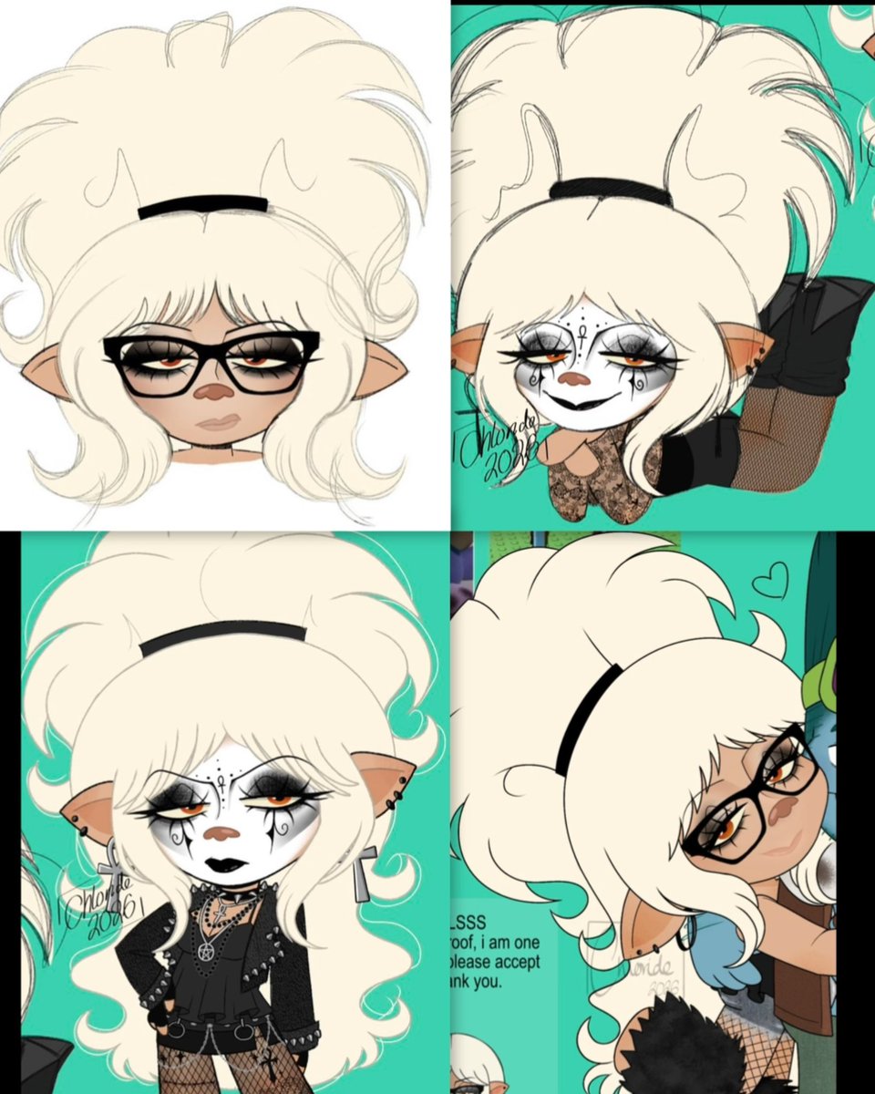 chlorride's tweet photo. i like to think that its similar-ish,,, although hers is DEFINITELY more exaggerated than mine. but it also depends if i’ve been arsed to even do mine😭 https://t.co/FiDi3phfP1